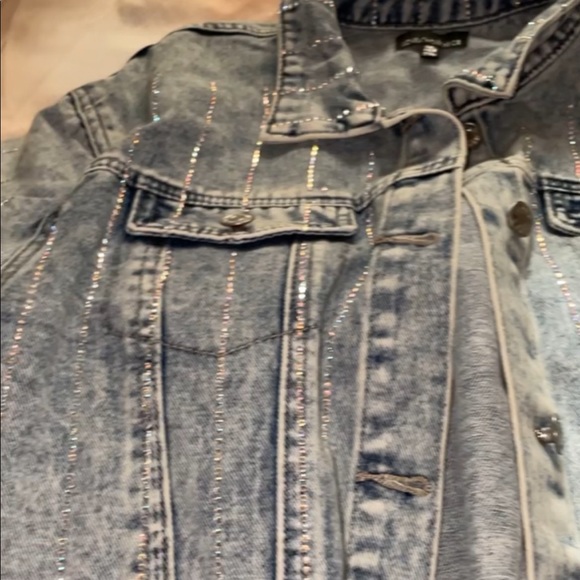 Jackets & Blazers - Studded Jean jacket